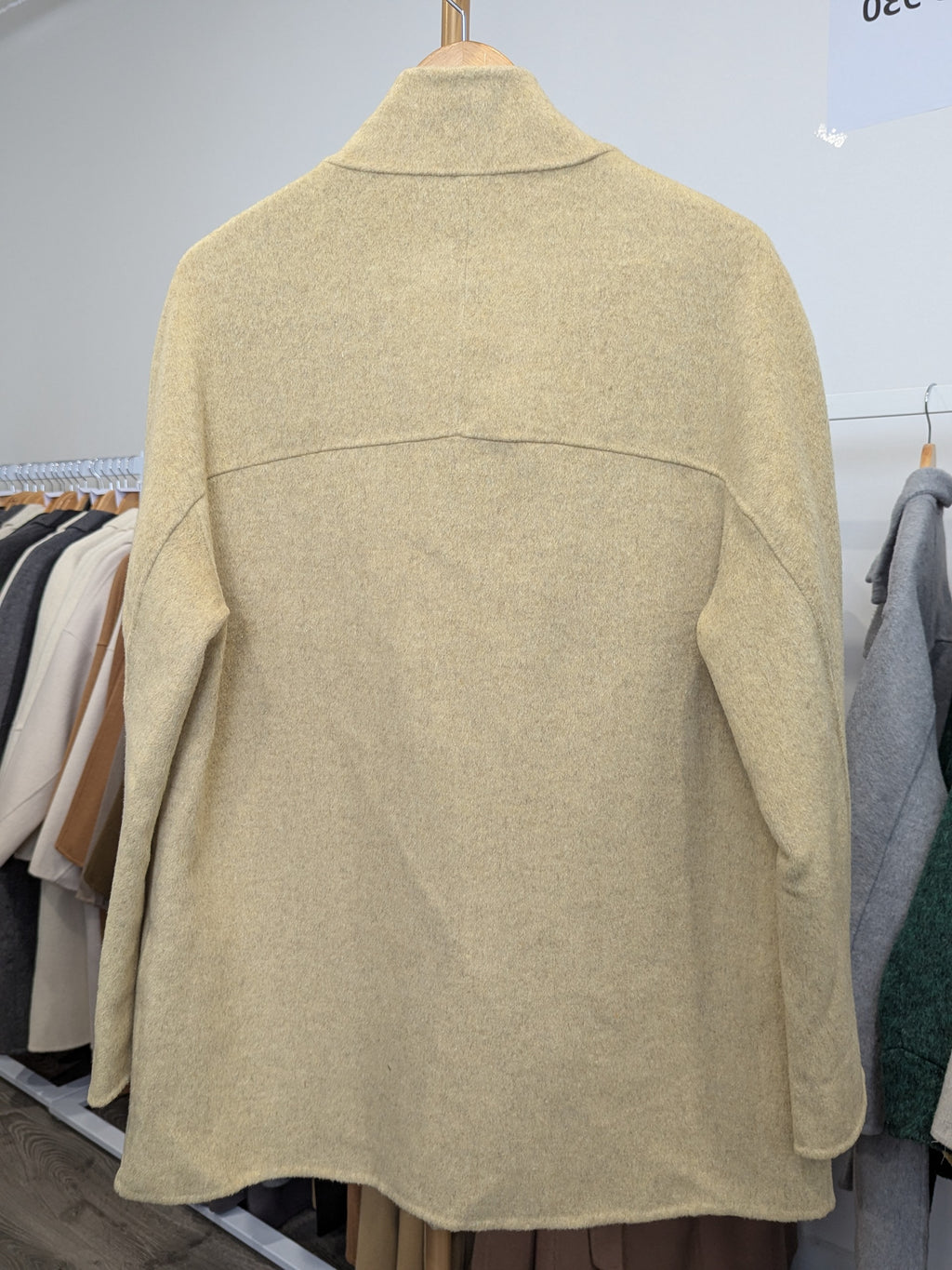 062 70% Wool Coat Light Grey, Grey, light lemon