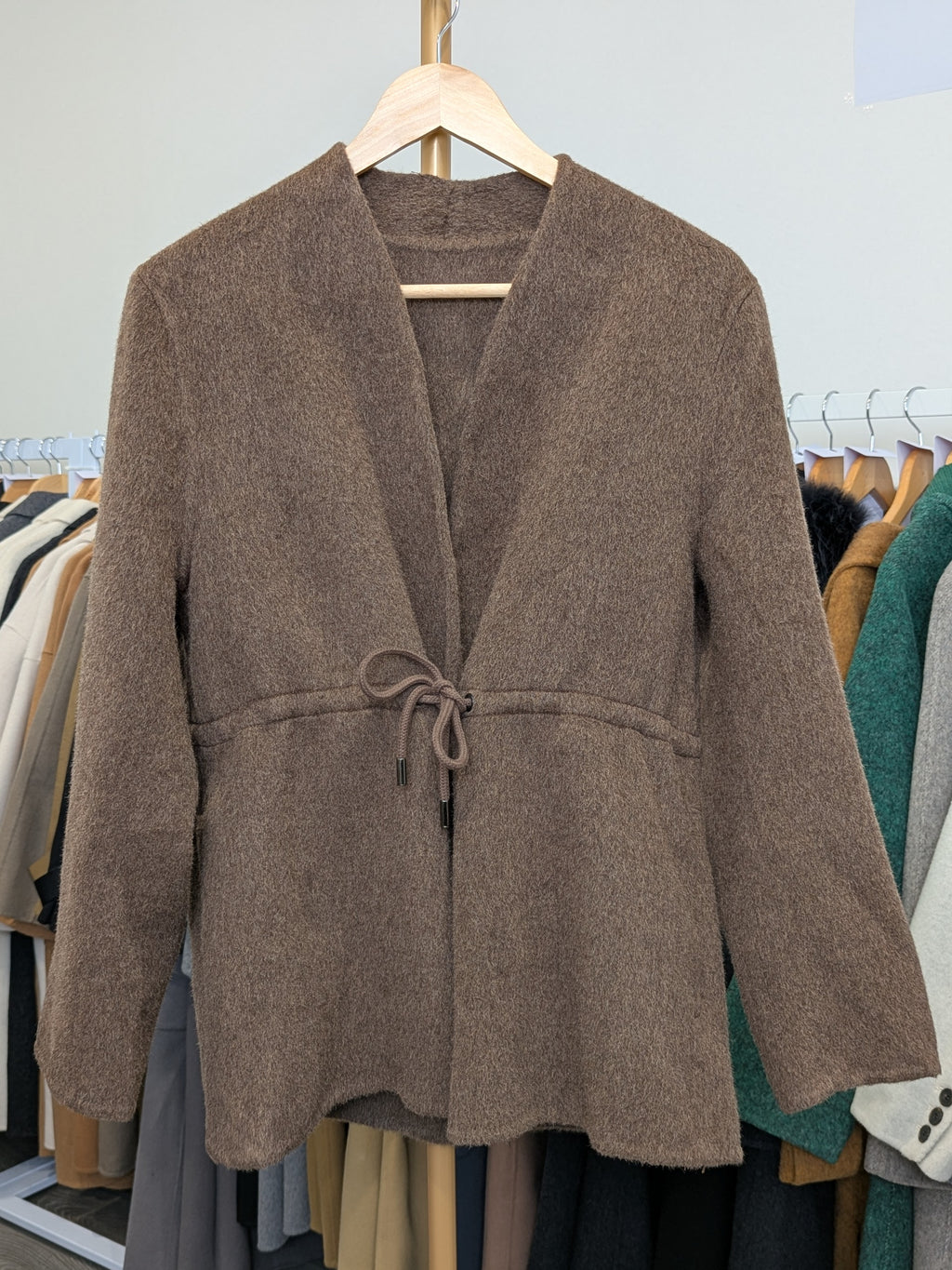 215 100% Wool Coat Brown M 10-12
