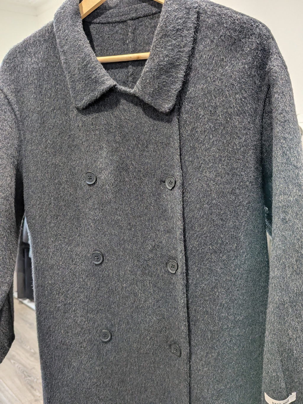 153 Wool Coat Charcoal S 8-12