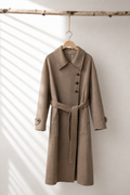 036 100% Wool Coat Rose Gold S 10-12 M 14-16