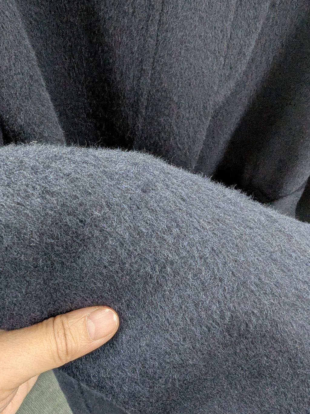 Navy Women's Pure Wool Coats Try-On Available 216 S8-12 100% Wool