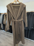 166 100% Wool Coat Dark Olive S 6-8 M 10-12