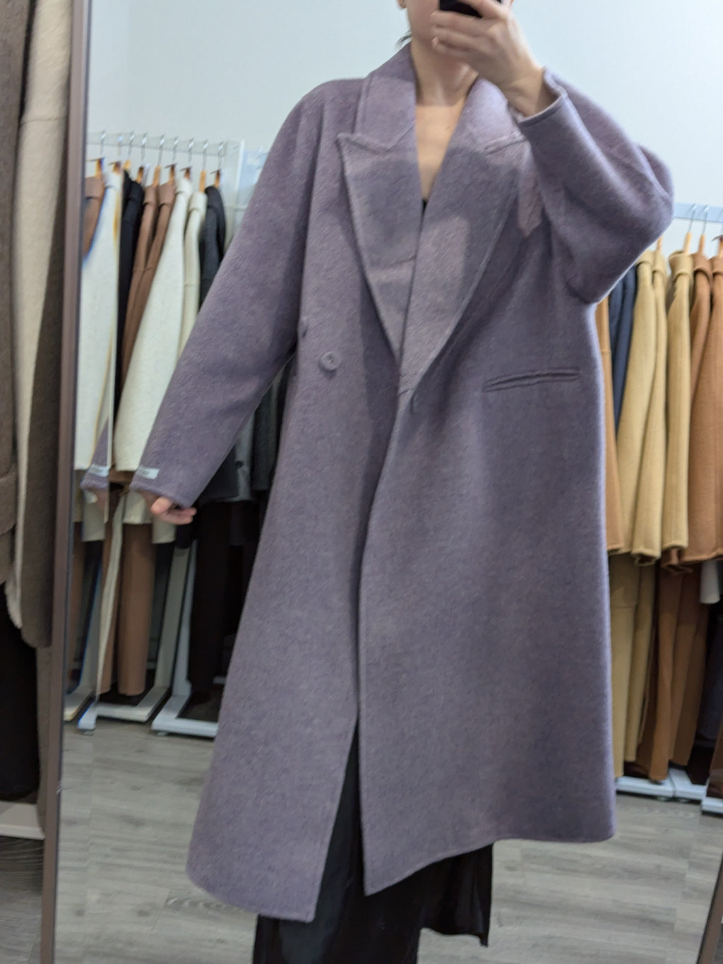 275 70% Wool Coat Purple M 12-16