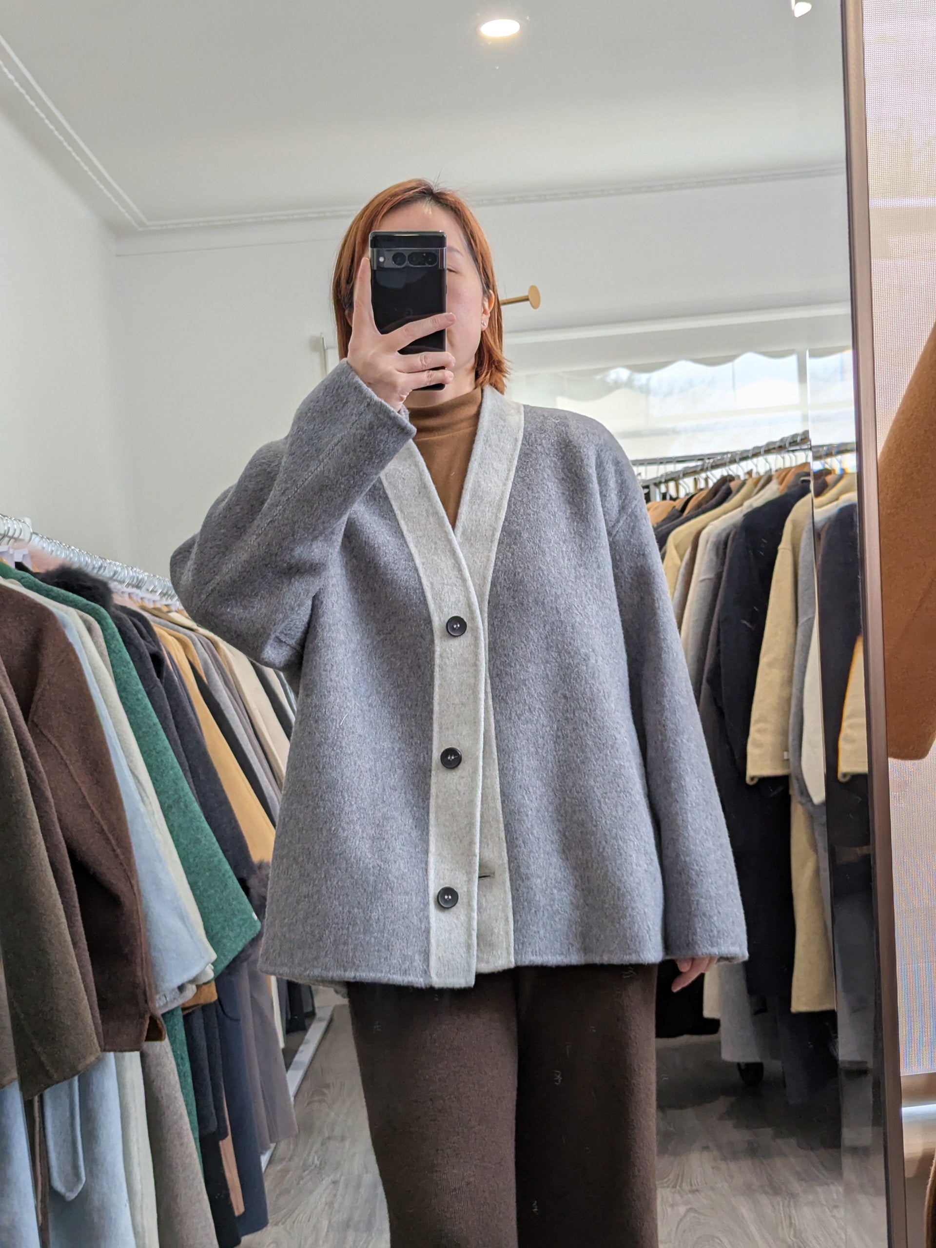 105 70% Wool Coat Grey