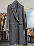 284 5% Cashmere 64% Wool Coat  Grey S 8-10 M 10-12