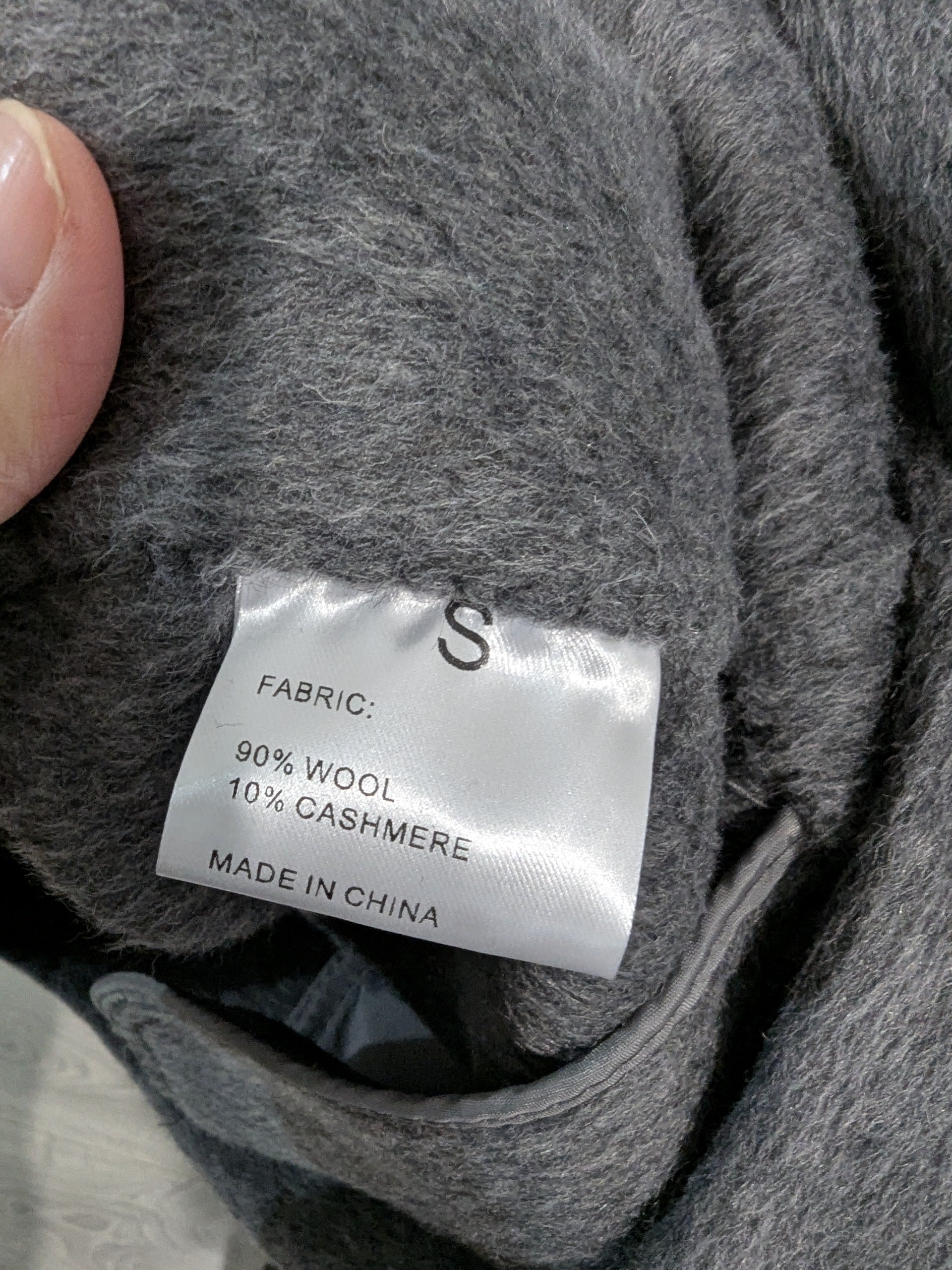 002 Cashmere blend Grey