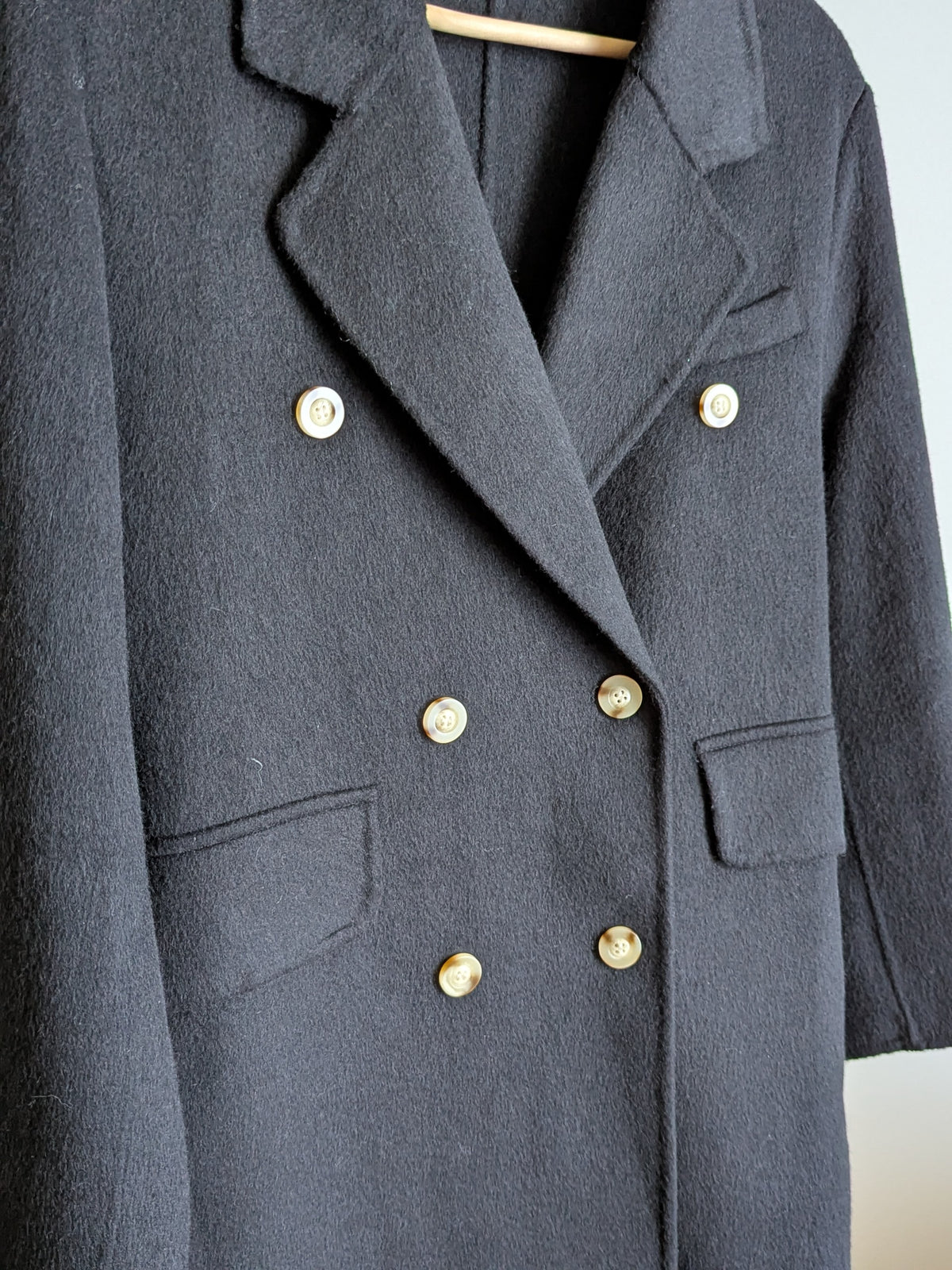 188 100% Wool Coat Black M 12-14