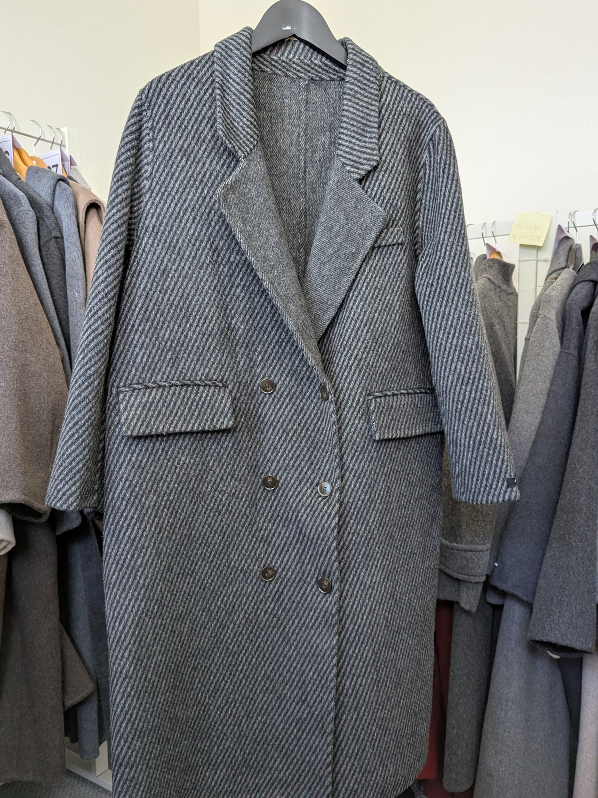 289 70% Wool Coat Dark Grey S 10-12