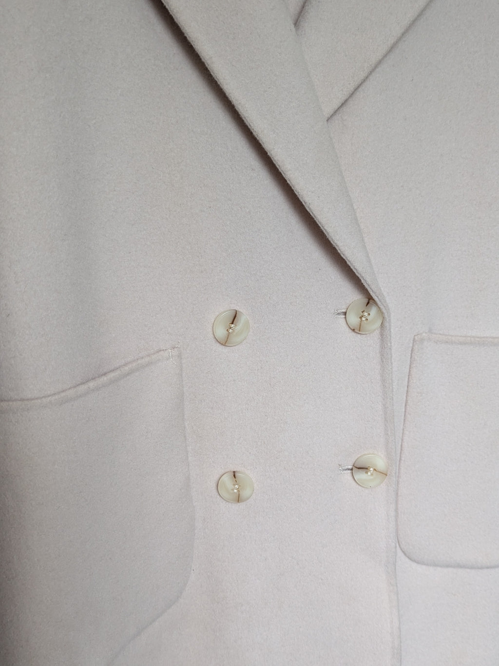 020 100% Wool Coat White