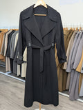 027 100% Wool Coat Black
