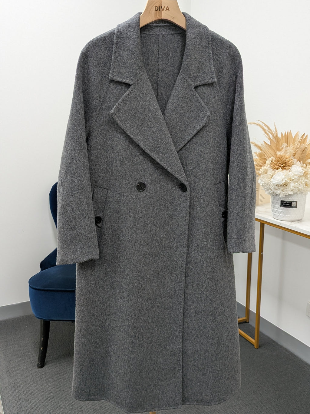 010 100% Wool Grey