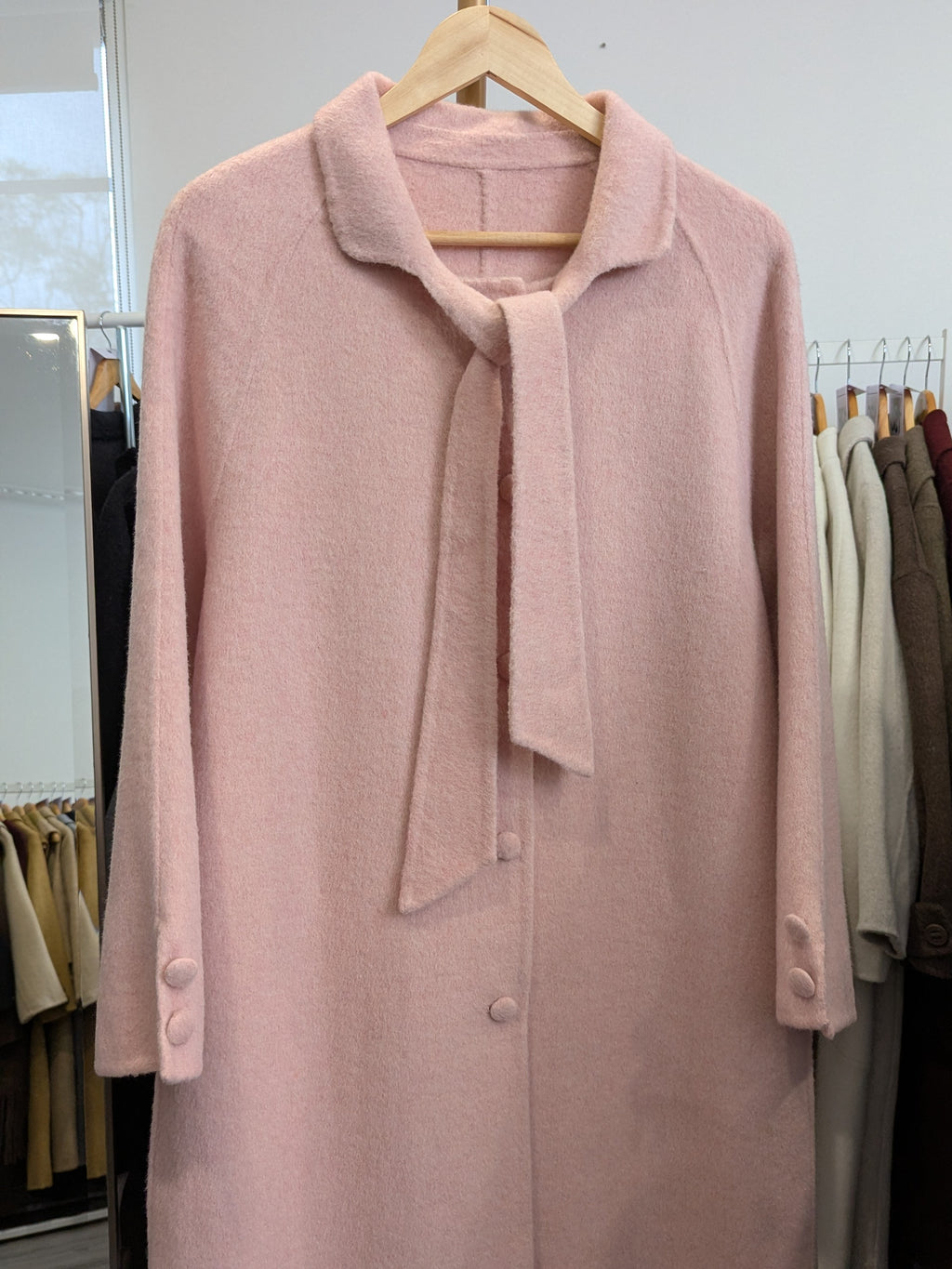 157 68% Wool Coat Pink M 8-12