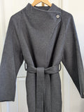 142 100% Wool Coat Charcoal M 10-12