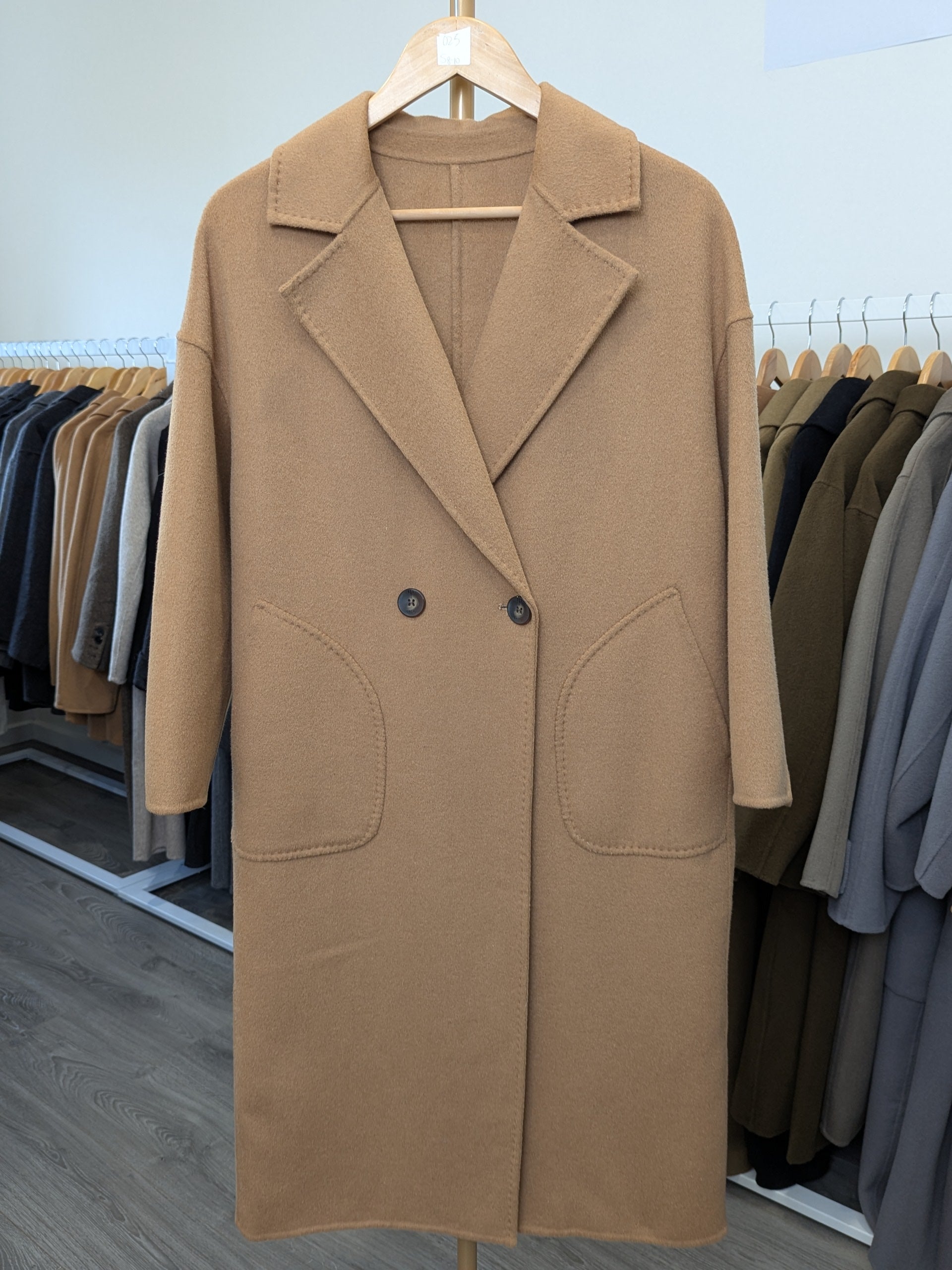 025 100% Wool Coat Tan