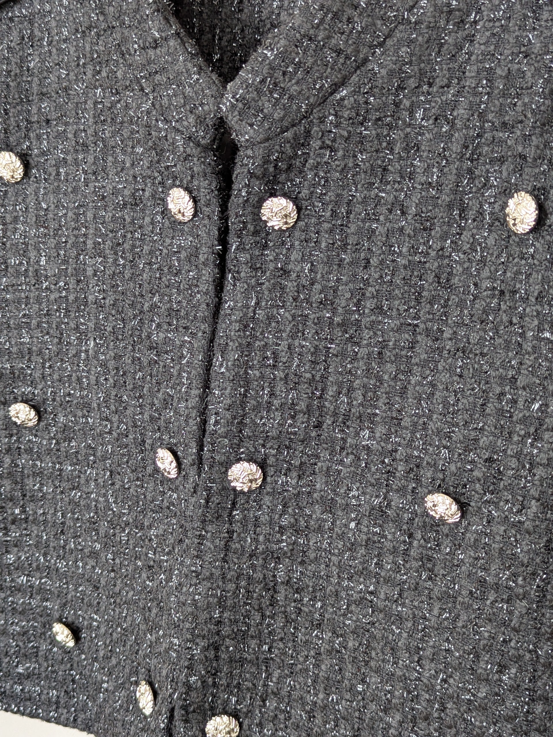 Goose Down Tweed Jacket 140 Size 6-8