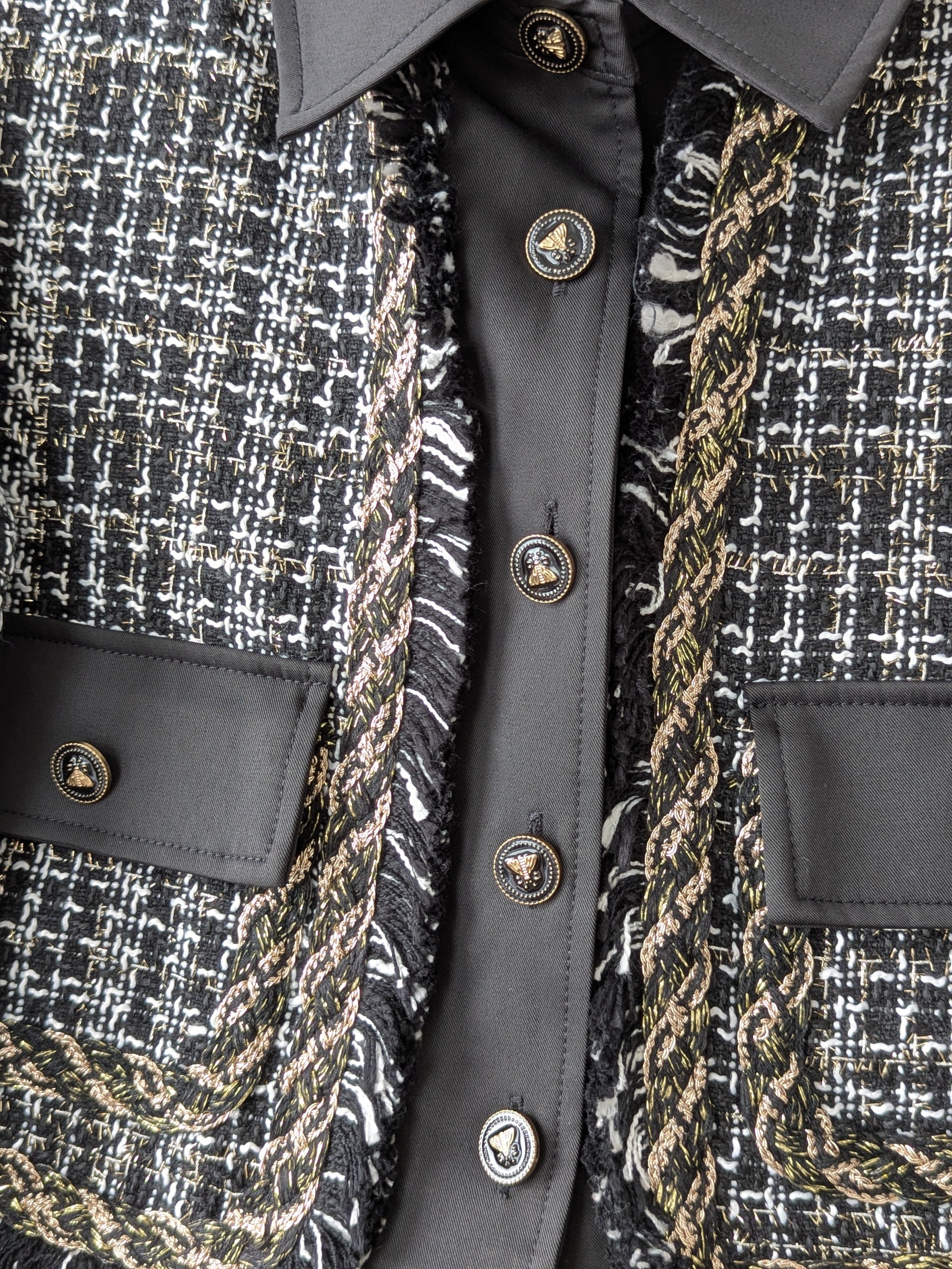 Goose Down Tweed Jacket 141 Size 4-6