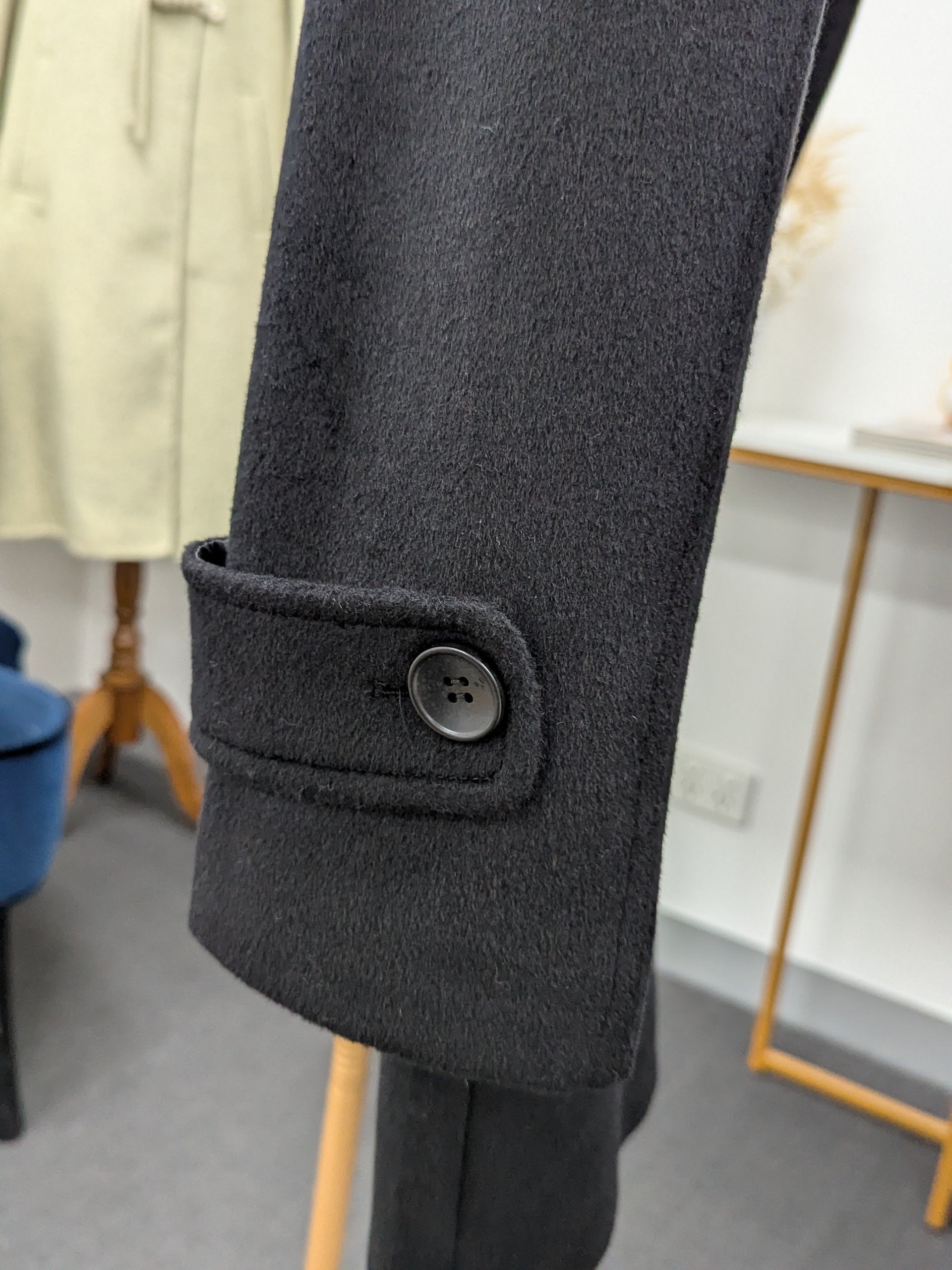 019 Men's 51% Wool Coats Black Grey Tan