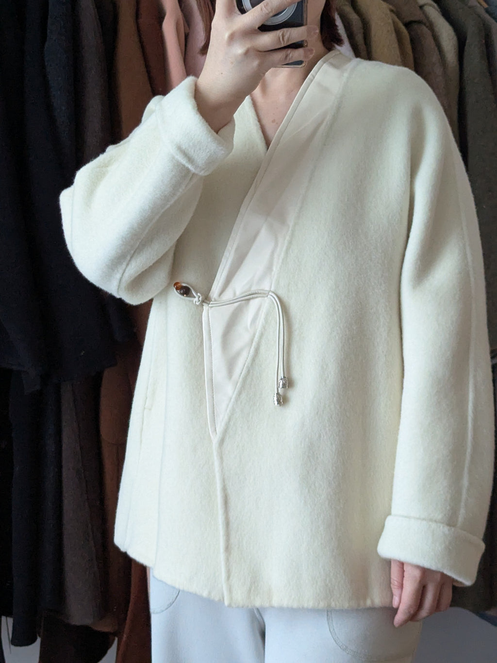 Brand New Pure Wool Coat Hand Made 173 Size S8-12