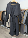 122 67% Wool Coat Charcoal