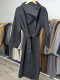 114 70% Wool Coat Charcoal