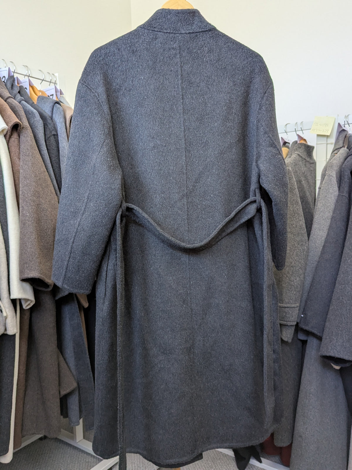 242 70% Wool Coat Charcoal S 10-12