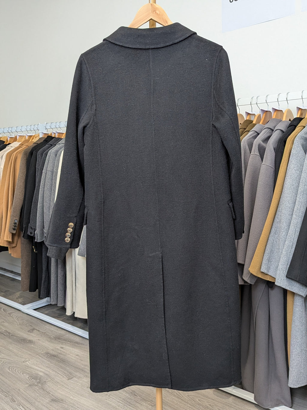 116 100% Wool Coat Charcoal