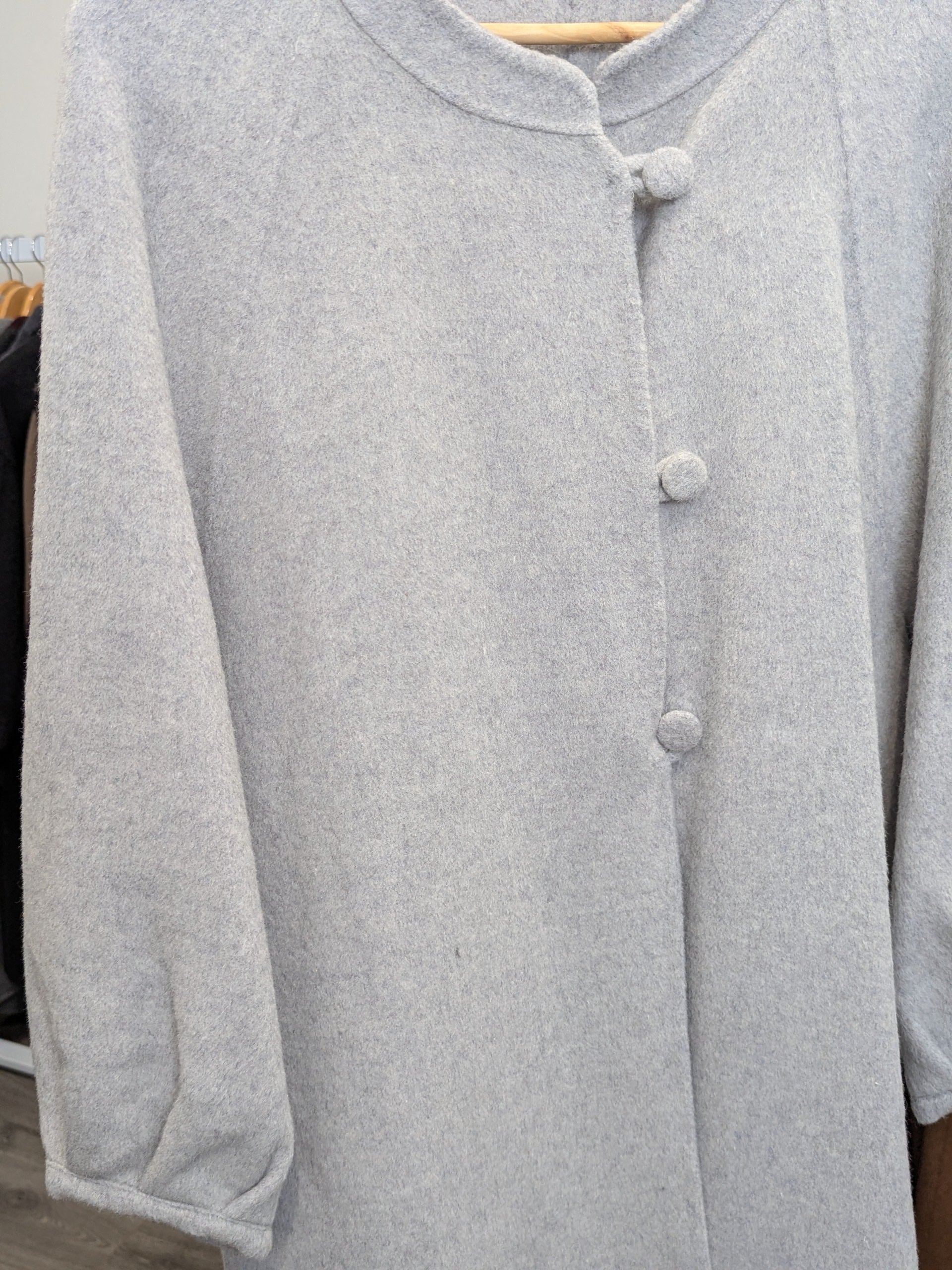 180 70% Wool Coat Beige Light grey Dark grey M 10-14