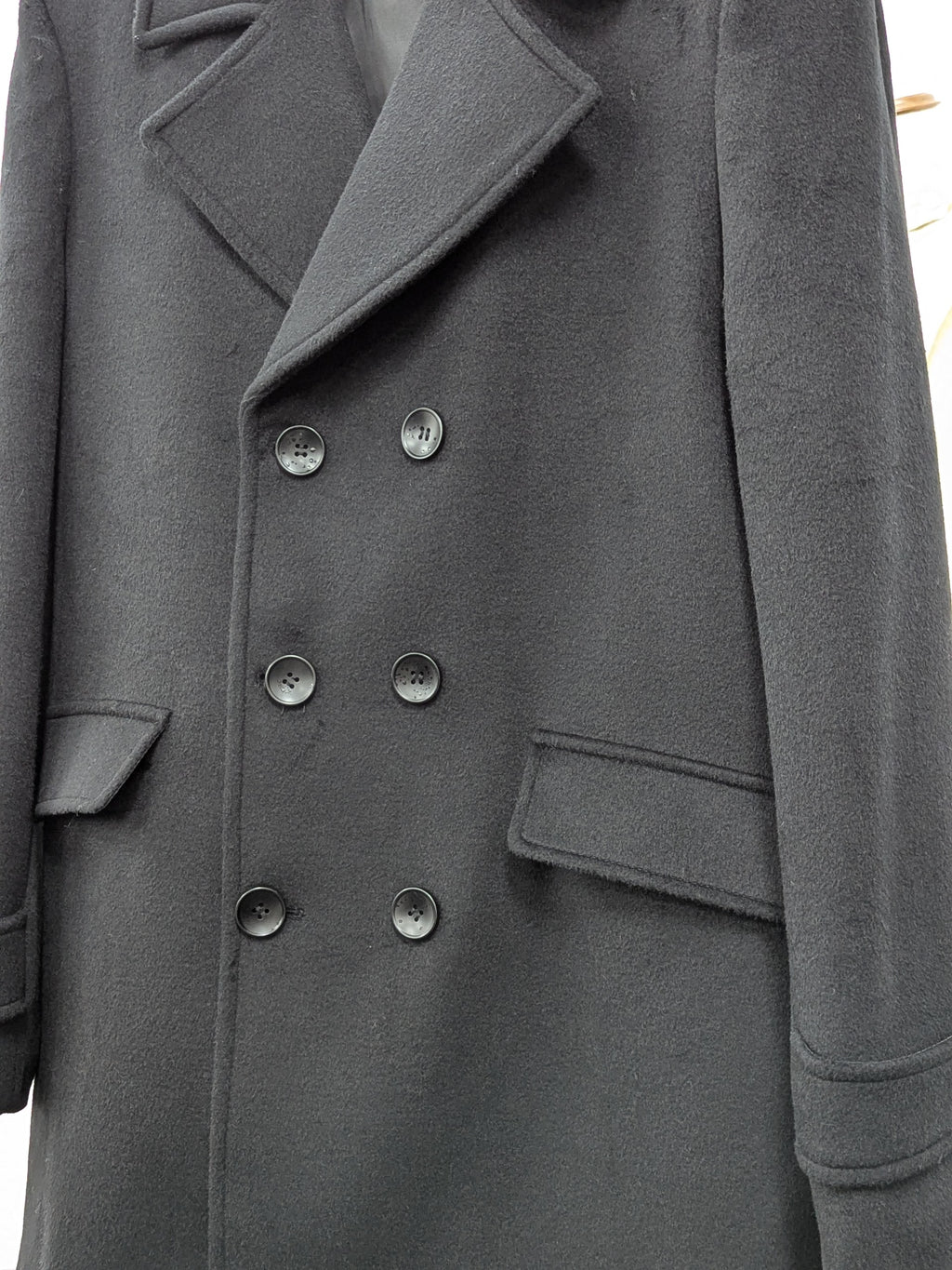 019 Men's 51% Wool Coats Black Grey Tan