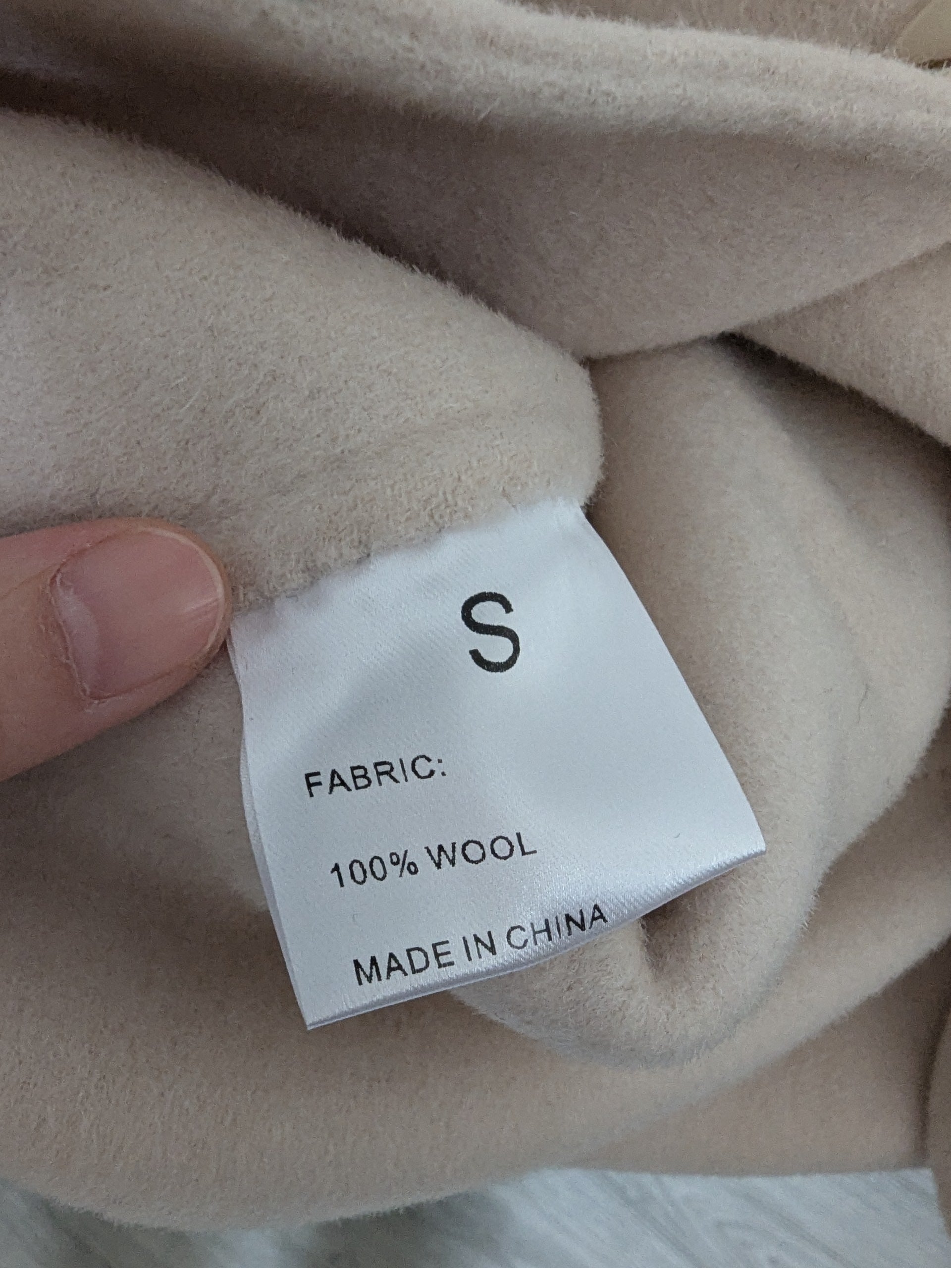 020 100% Wool Coat White