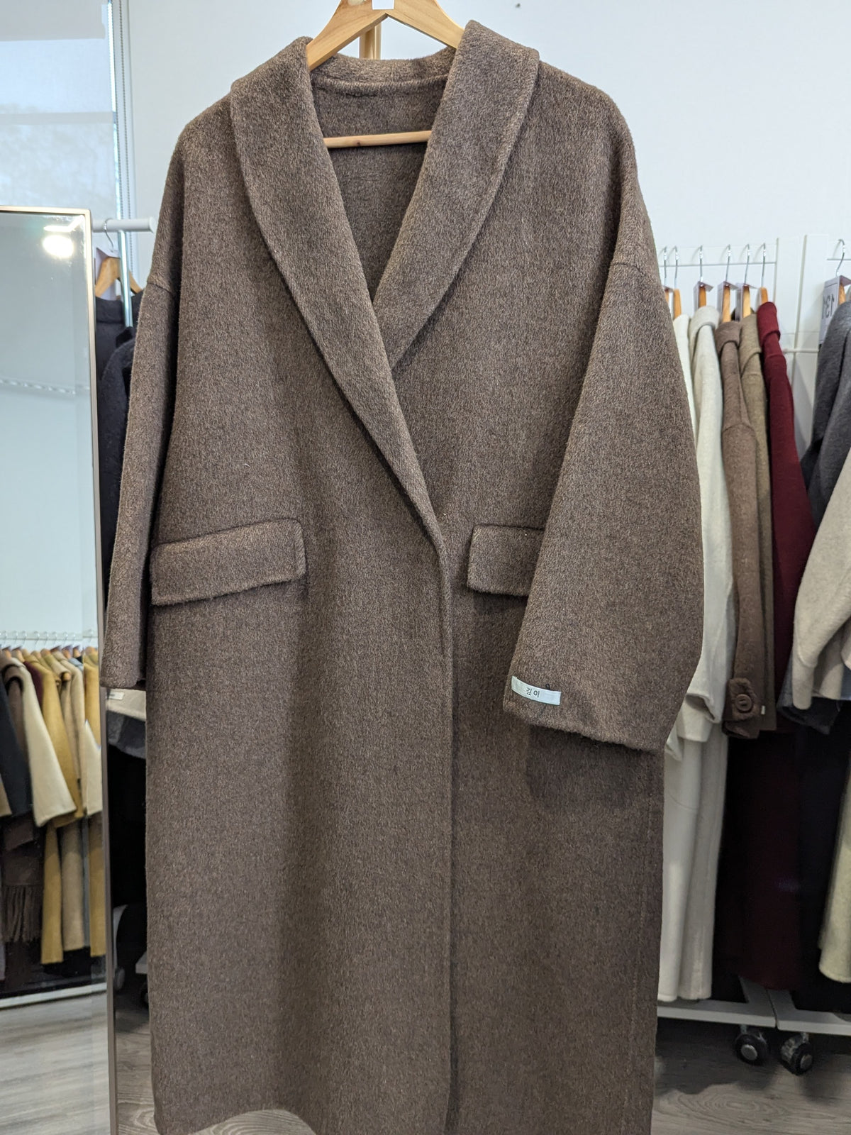249 70% Wool Coat M 12-16 Brown