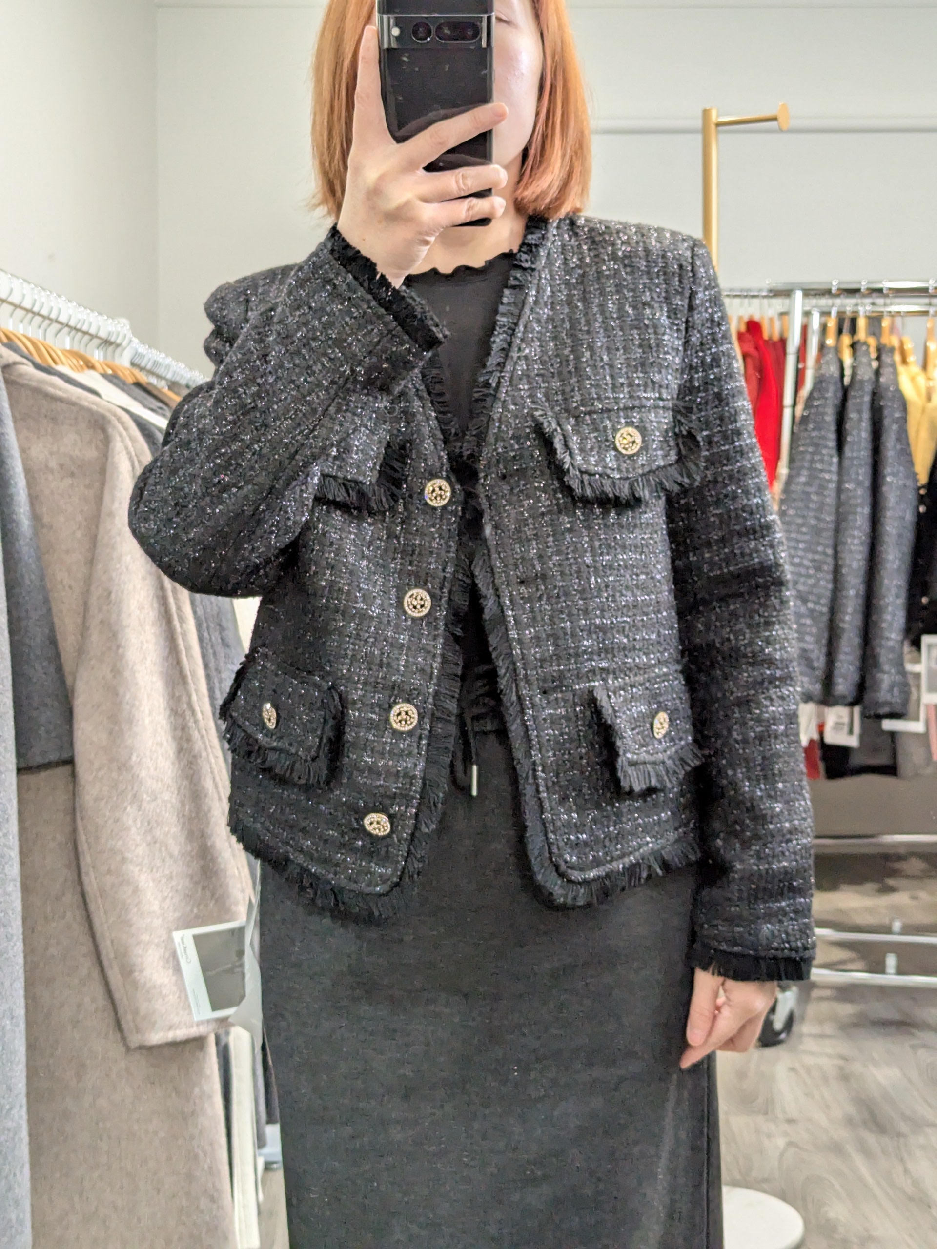 212 Goose Down Tweed Jacket
