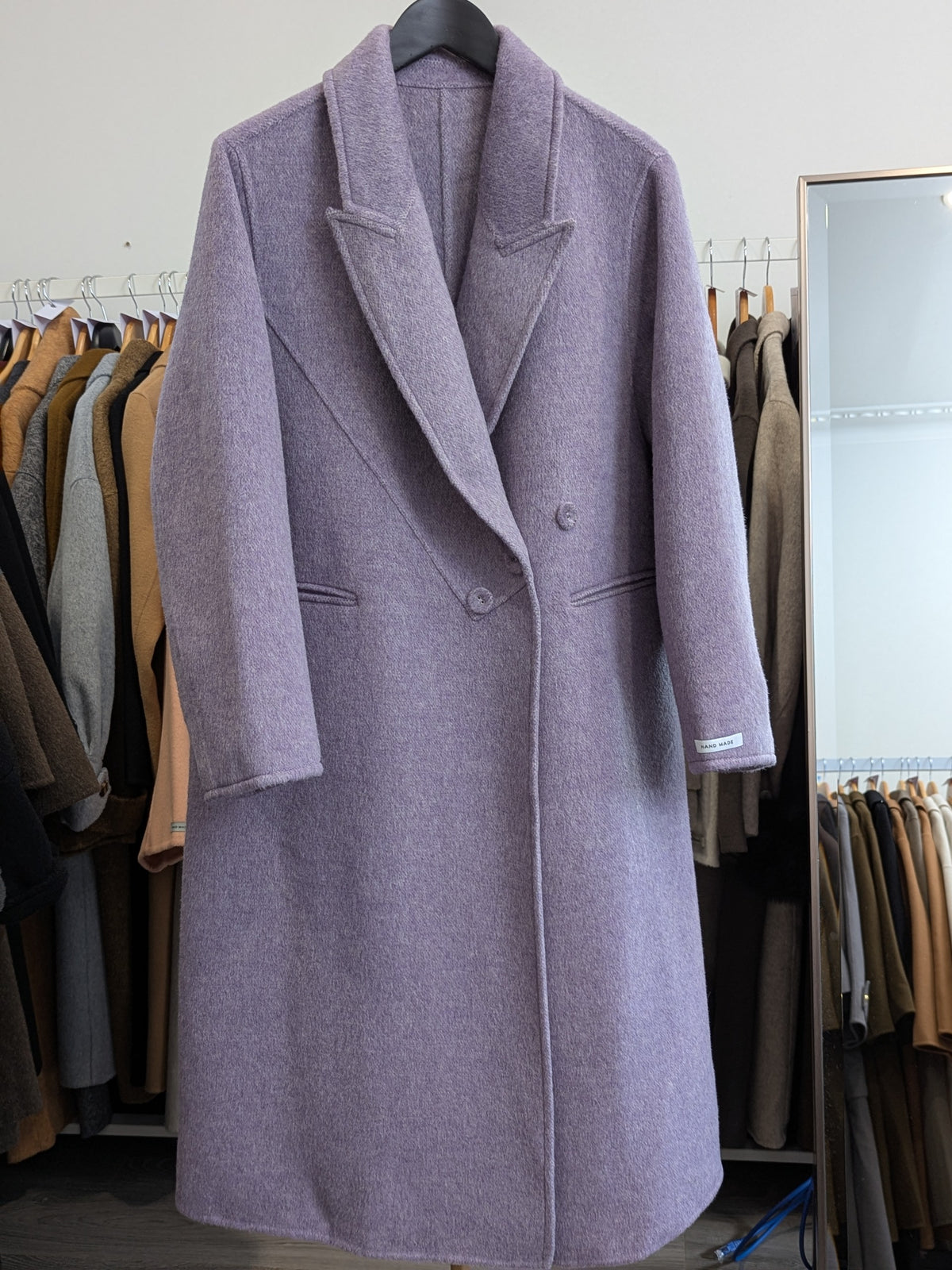 275 70% Wool Coat Purple M 12-16