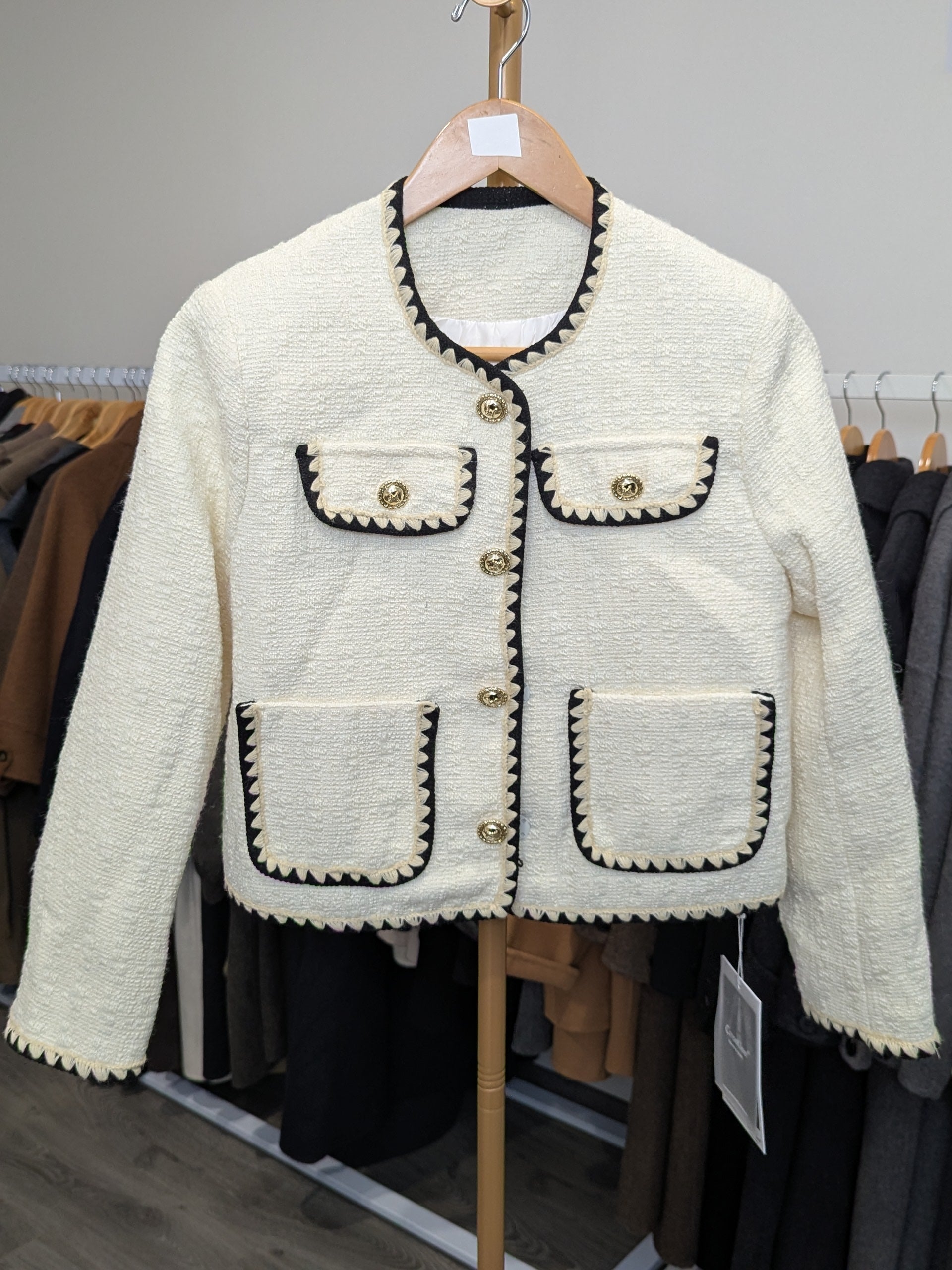 213 Goose Down Tweed Jacket