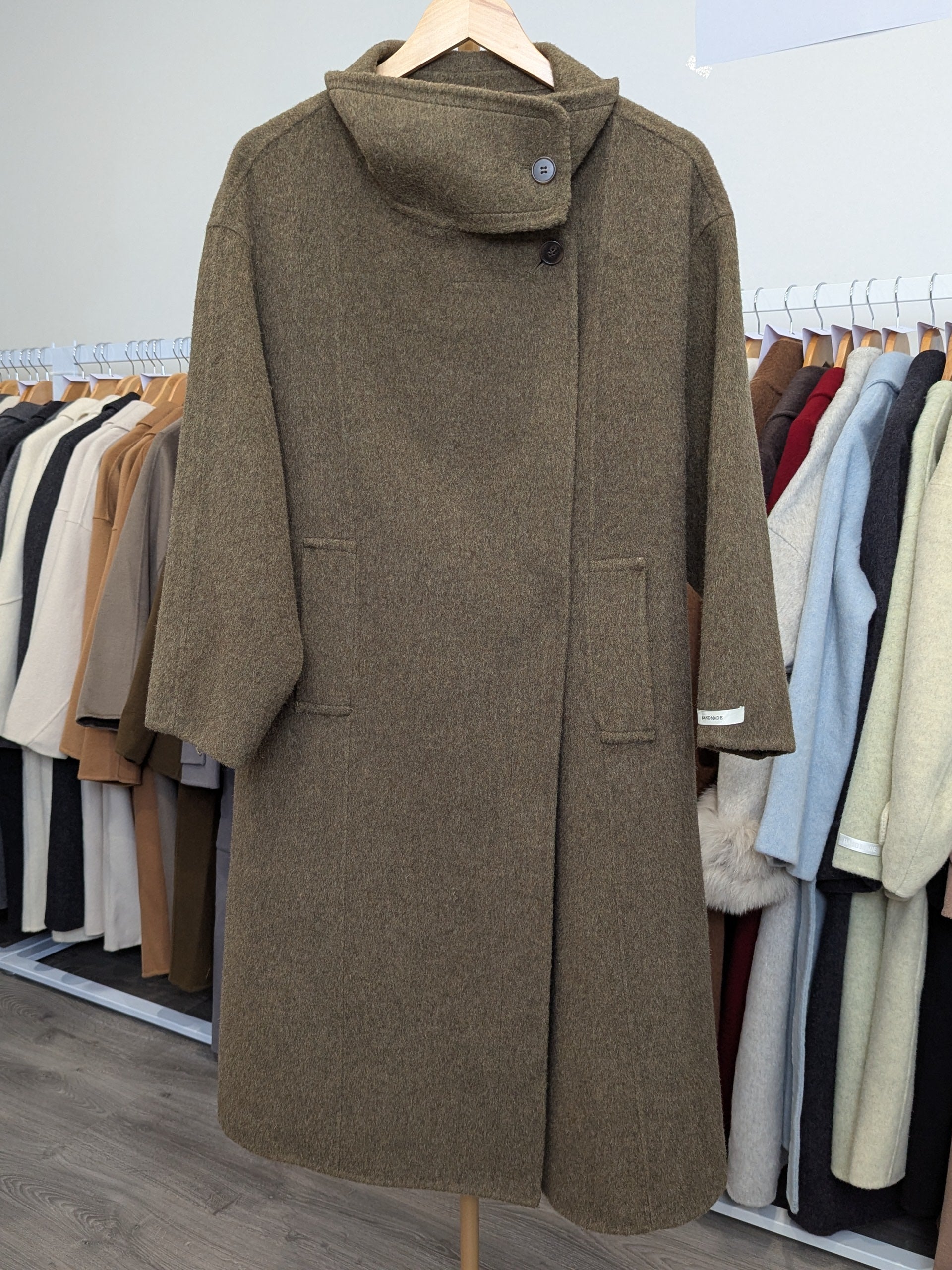 101 70% Wool Coat Olive