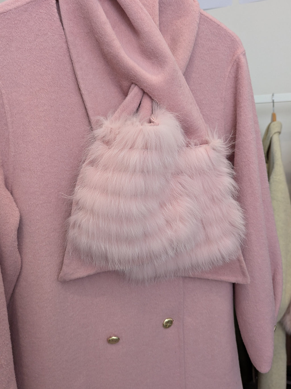 131 100% Wool Coat Pink