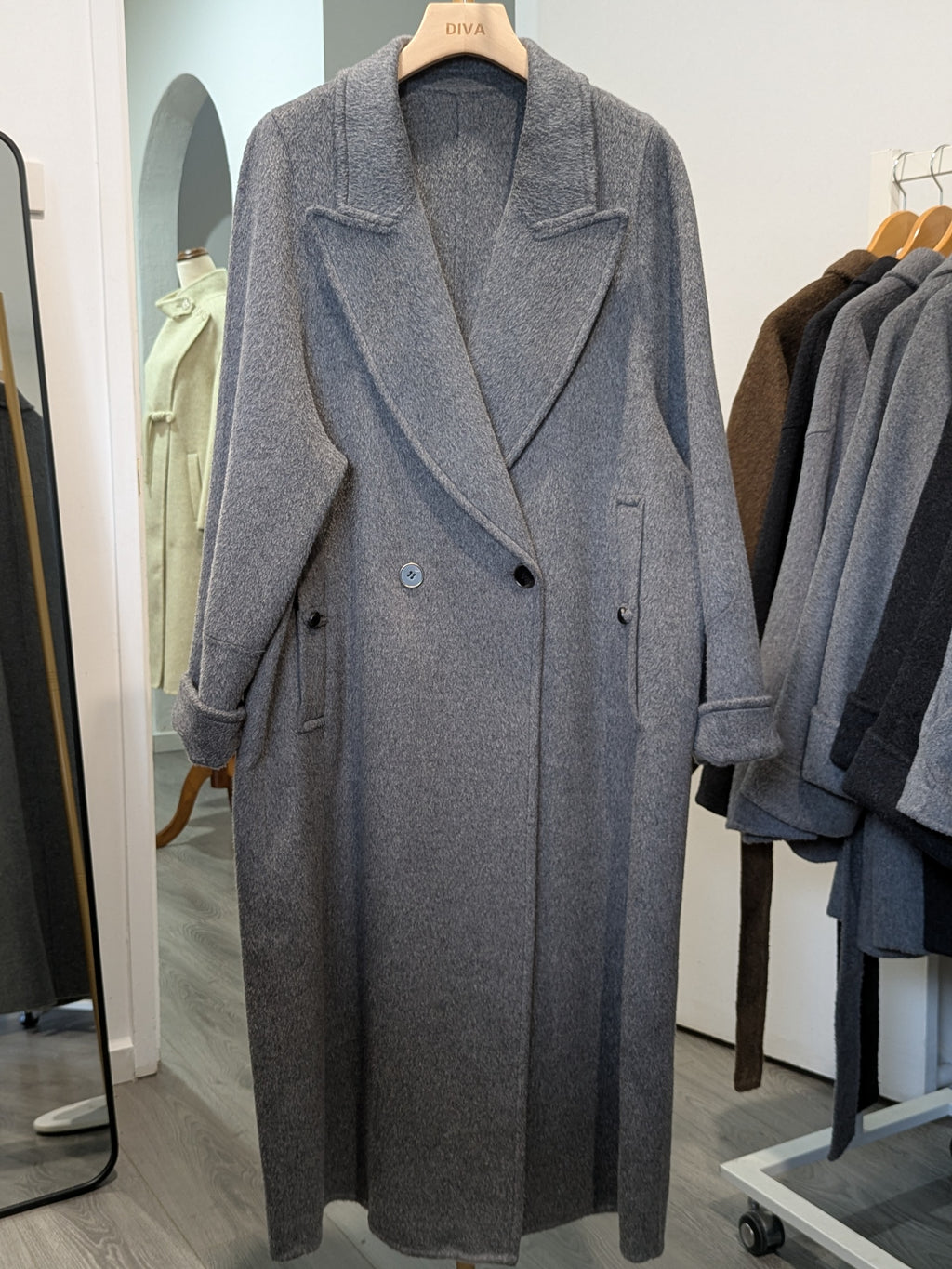 006 Cashmere blend Grey