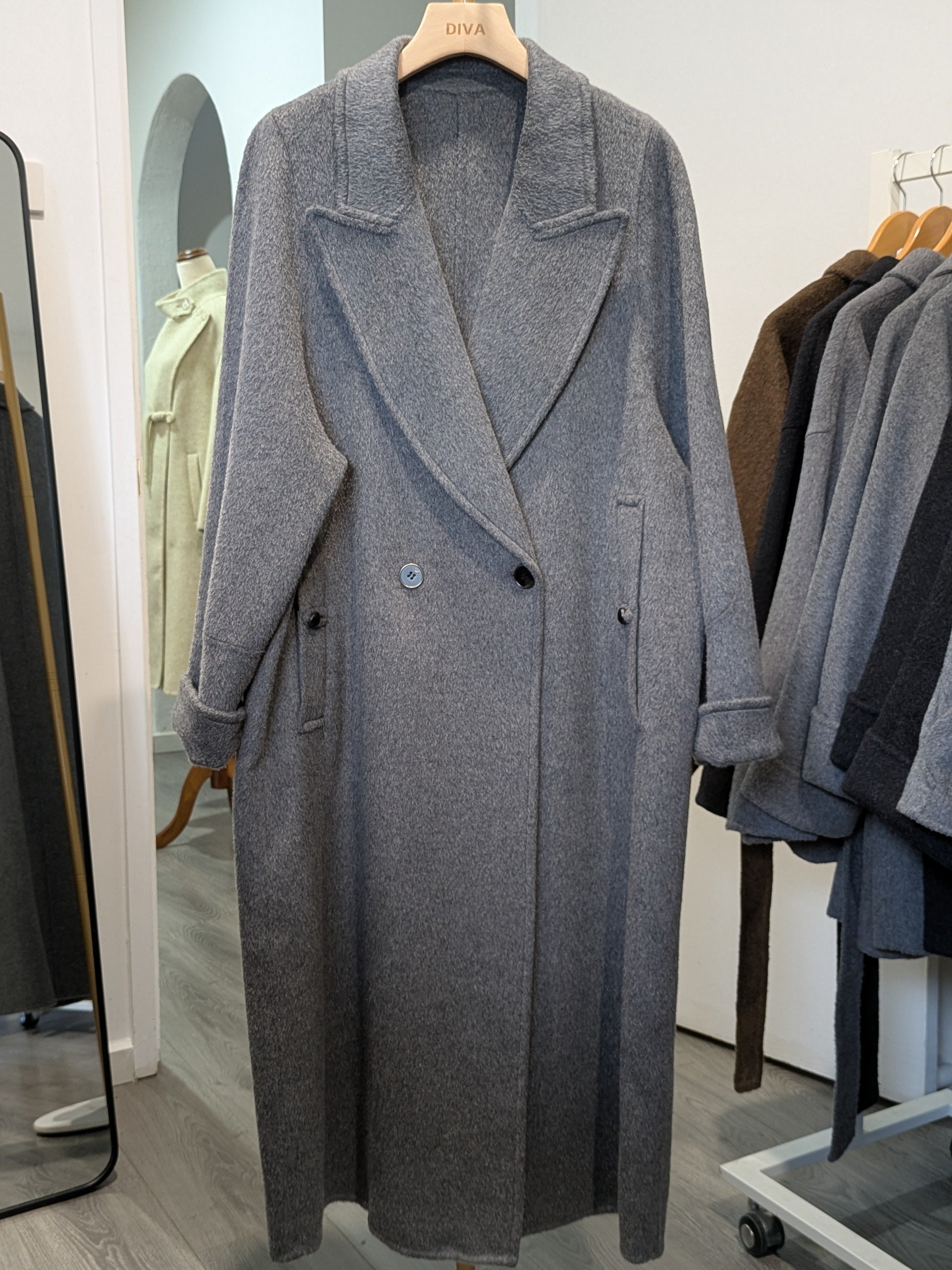 006 Cashmere blend Grey
