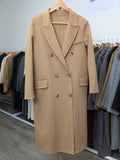 119 100% Wool Coat Tan L 8-10
