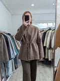 215 100% Wool Coat Brown M 10-12