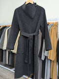 101 70% Wool Coat Charcoal S 8-10