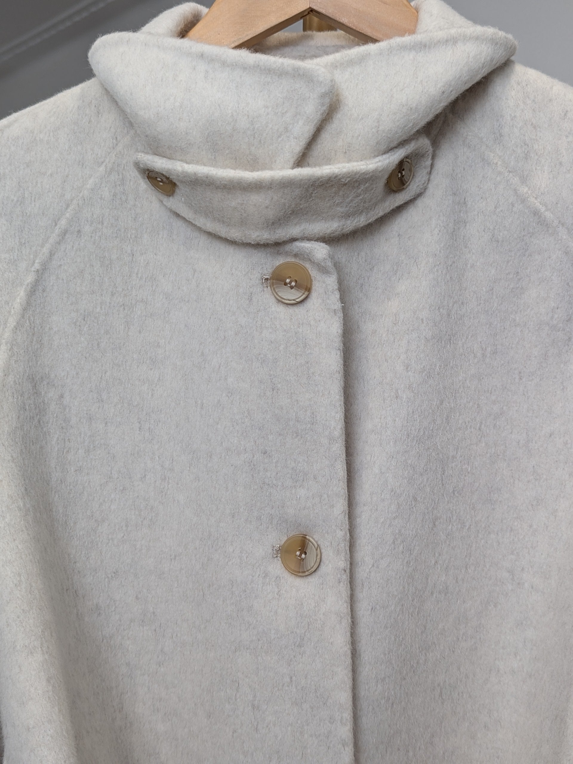 035 100% Wool Coat Oat