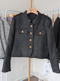 Goose Down Tweed Jacket 138 Size 8-10