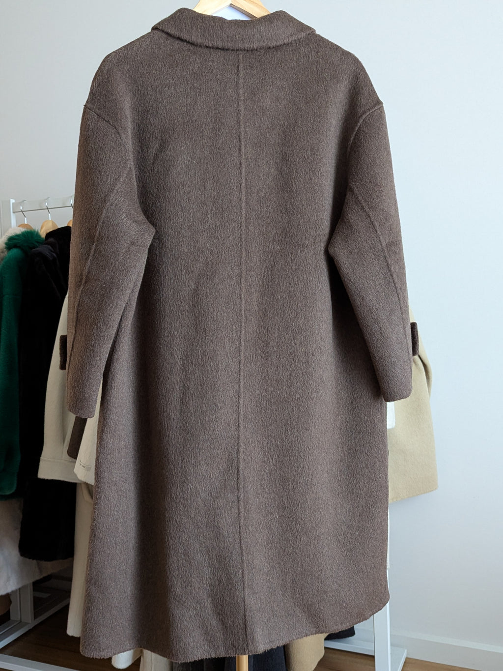 129 69% Wool Coat Brown M 8-12