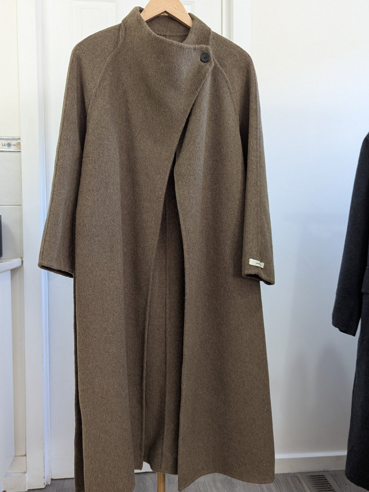 142 100% Wool Coat Olive S 8-10