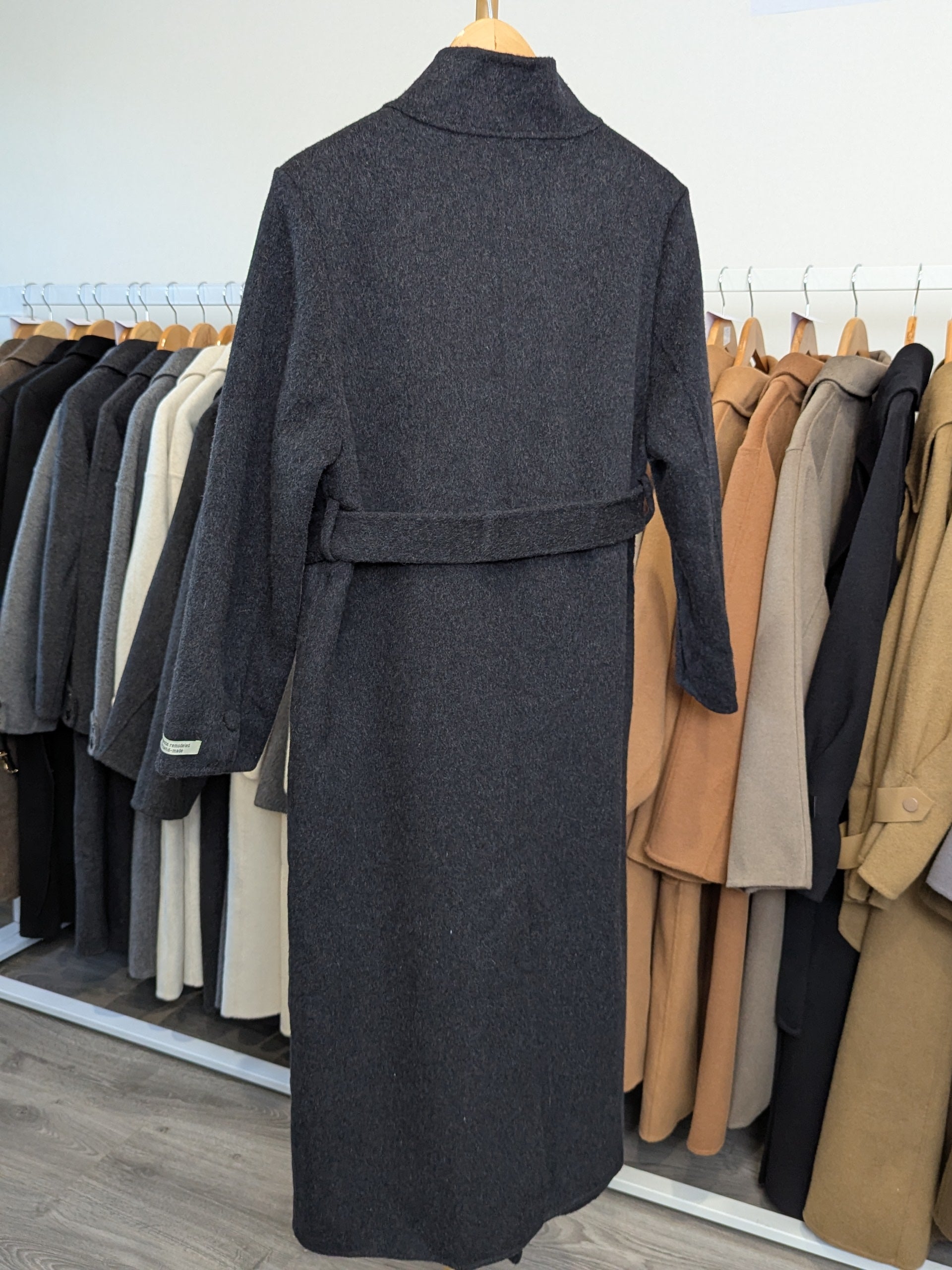 189 100% Wool Coat Charcoal
