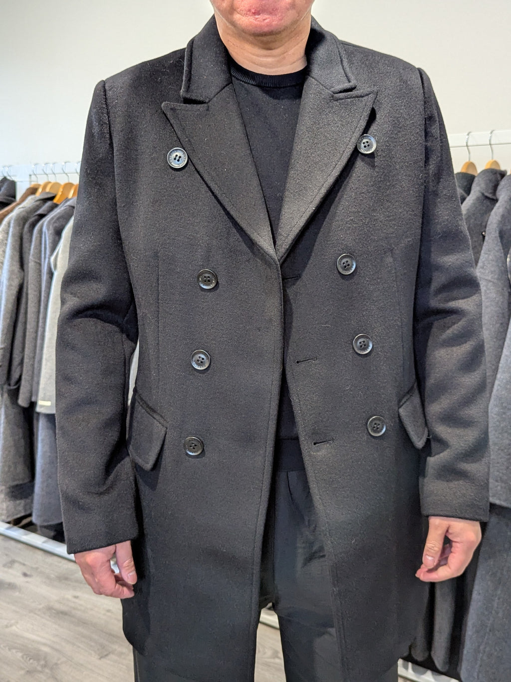 018 Men's 51% Wool Coats Black Grey Tan