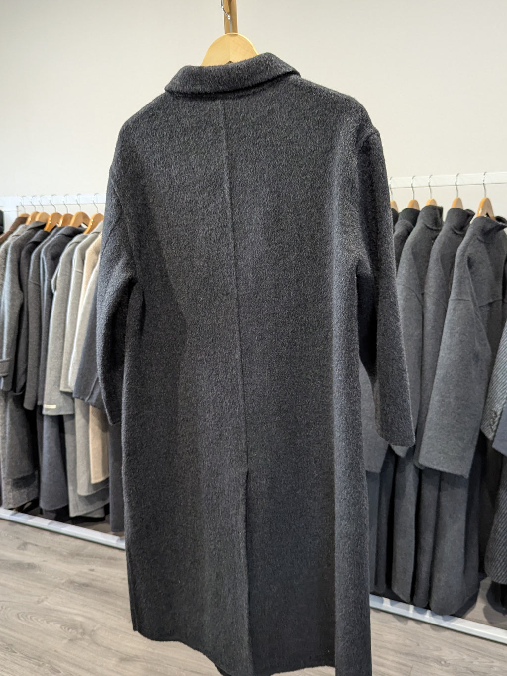 153 Wool Coat Charcoal S 8-12