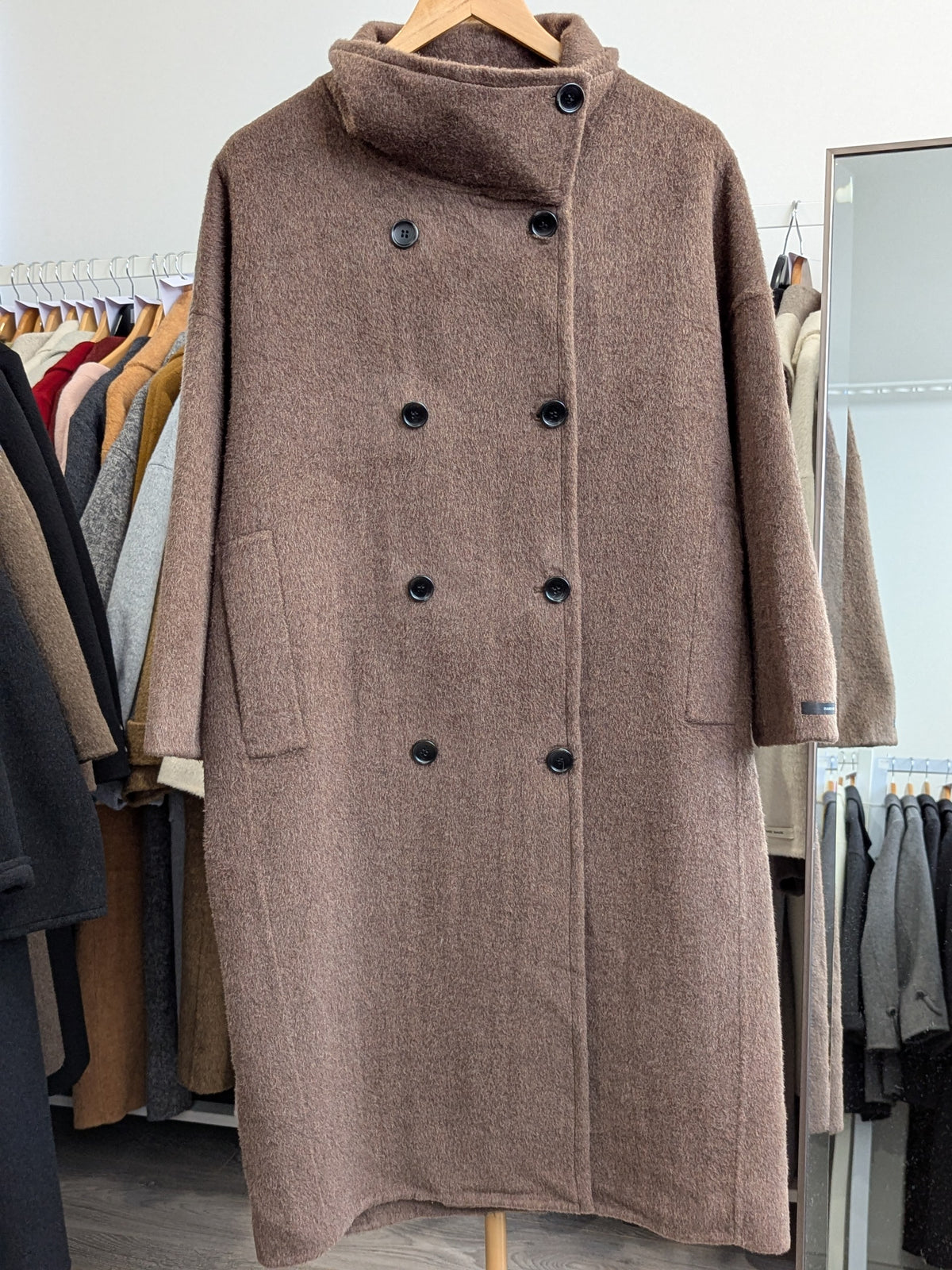 271 100% Wool Coat Brown M 10-14
