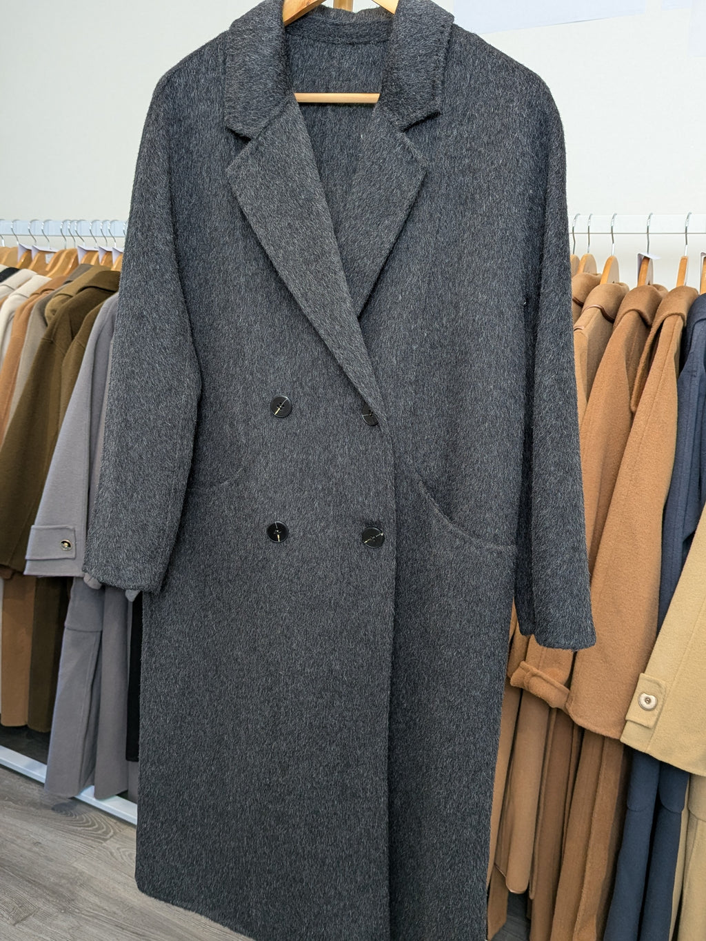 019 90% wool Rabbit Fur Yak wool Charcoal