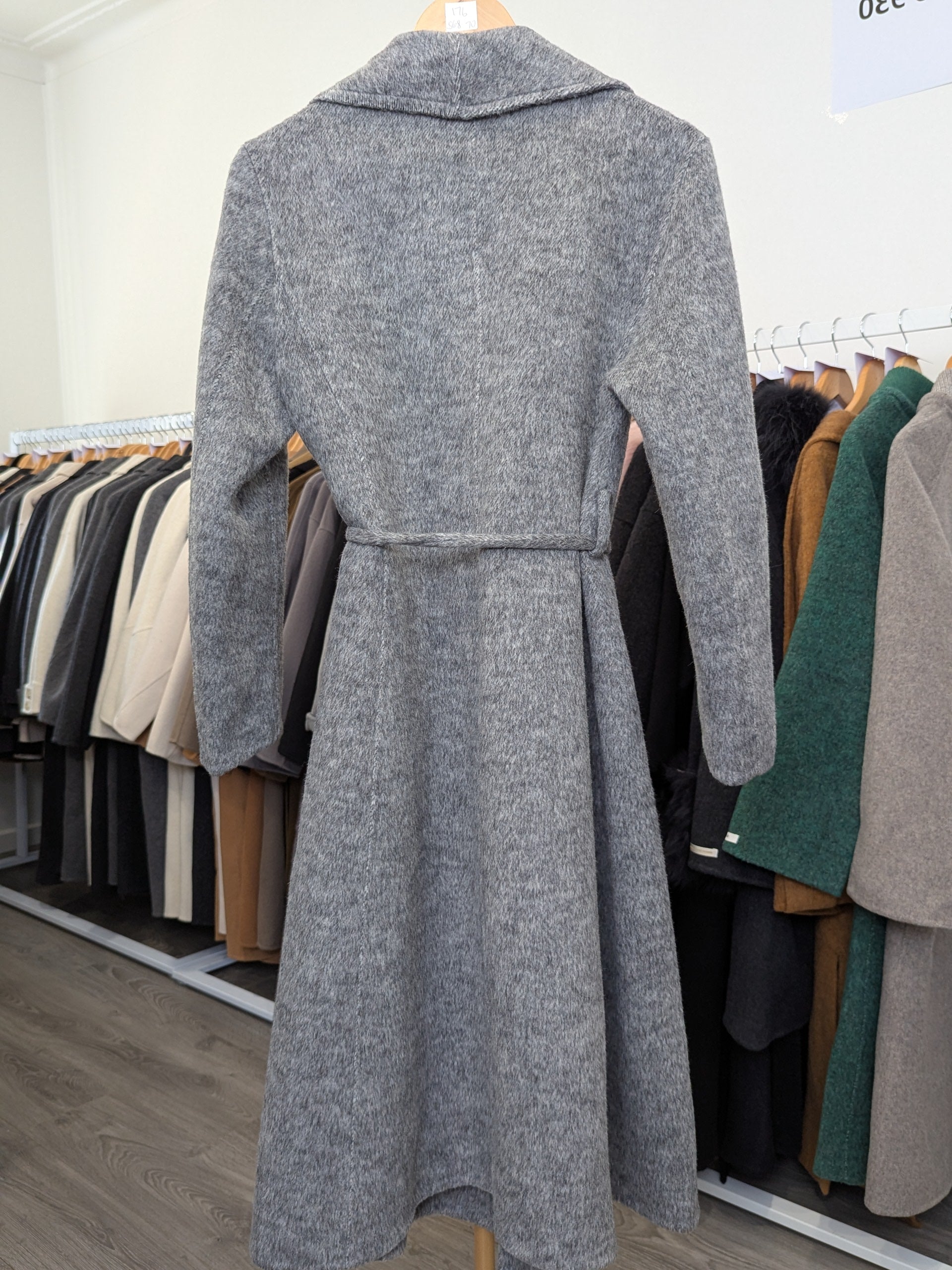 211 70% Wool Coat Grey M 8-10